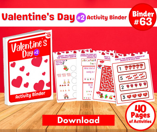 Valentine's Day #2 Activity Binder - Download