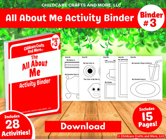 All About Me Activities Binder Download