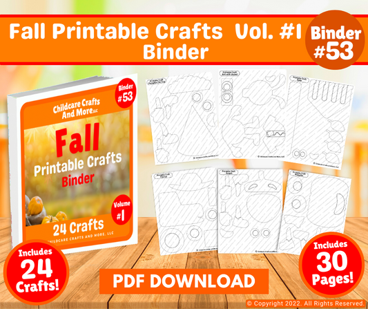 Fall Printable Crafts Binder Volume 1 Download