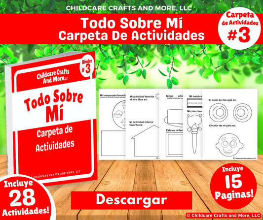 Todo Sobre Mí Carpeta de Actividades - Descargar Digital