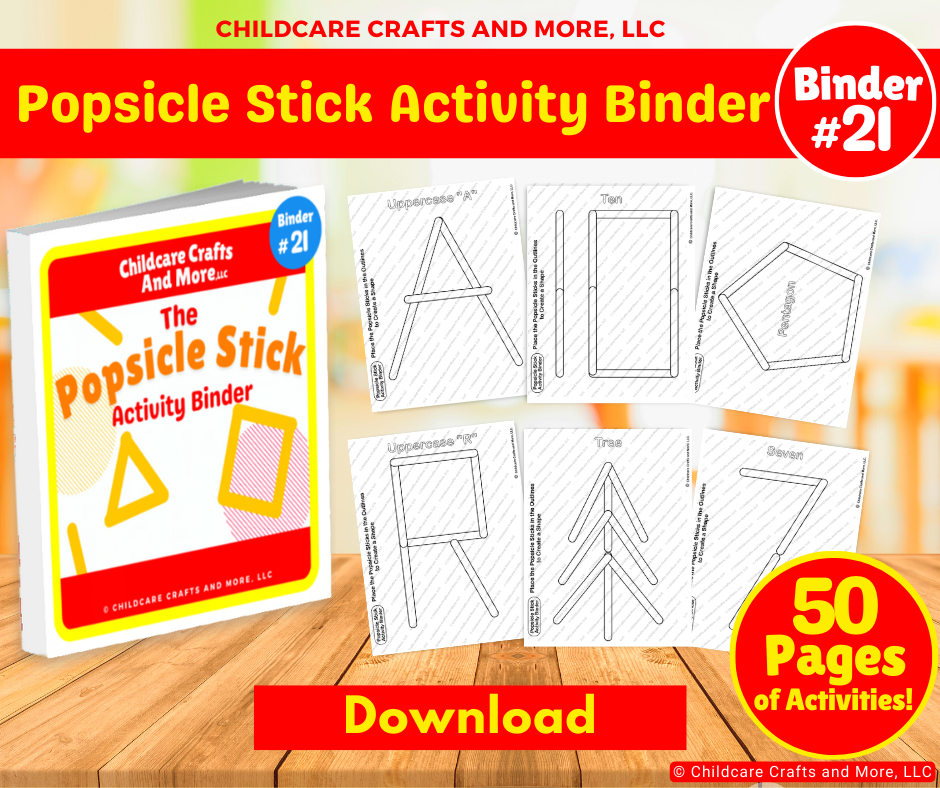 Popsicle Stick Activity Binder DOWNLOAD
