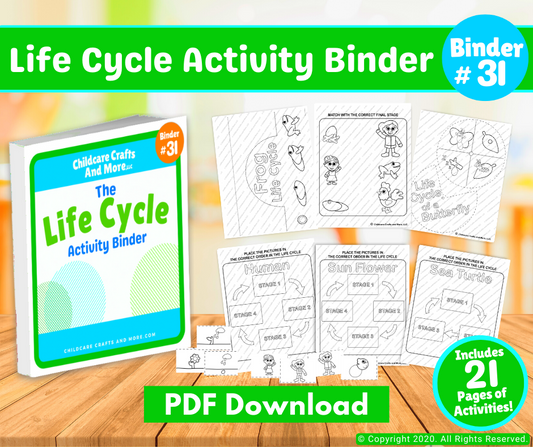 Life Cycles Activity Binder Download