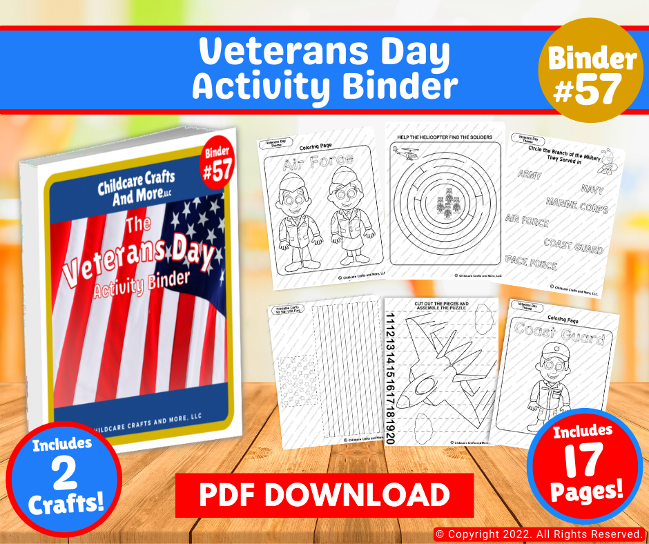 Veterans Day Activity Binder DOWNLOAD