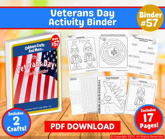 Veterans Day Activity Binder DOWNLOAD
