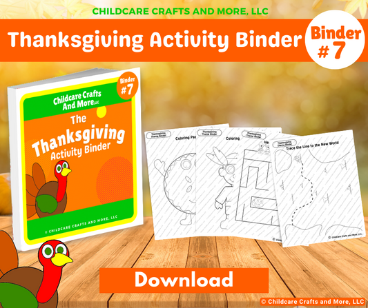 Thanksgiving Activities Binder Download