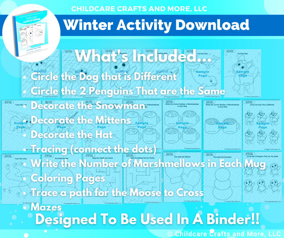 Winter Activities Binder Download