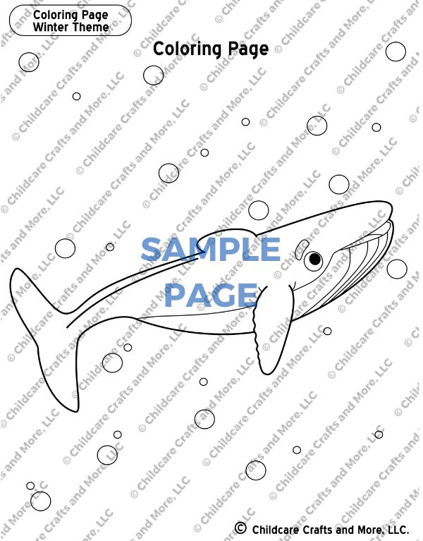 Blue Whale Coloring Page