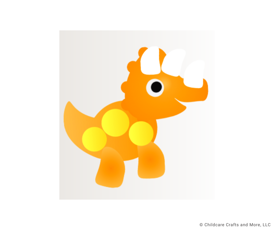 Orange Dino Easy Craft Kit