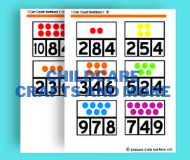 "I Can: Count Numbers 1-10" Numbers activity