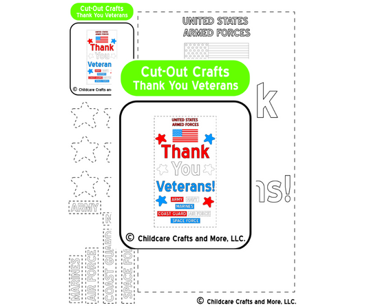 Veteran's Day Thank You Printable Craft