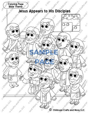 Jesus Appears to His Disciples Coloring Page