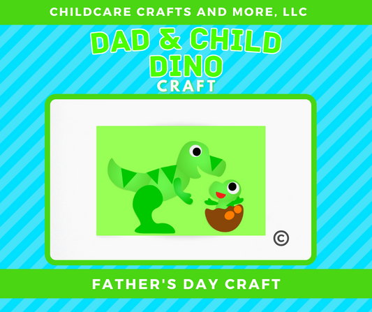 Dad and Baby Dino Single Craft