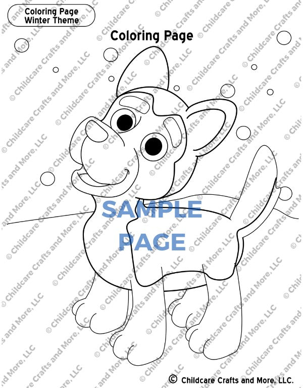 Husky Dog Coloring Page