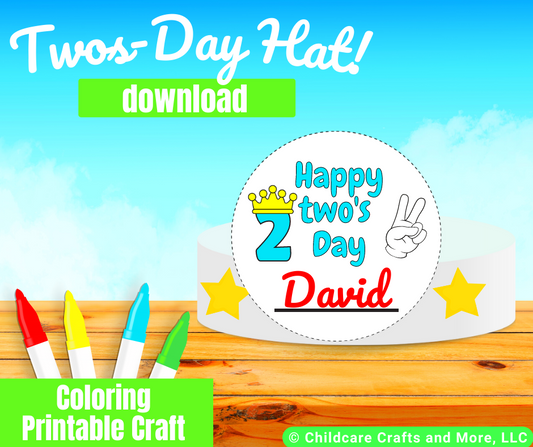 Personalized Twos-Day Hat Download