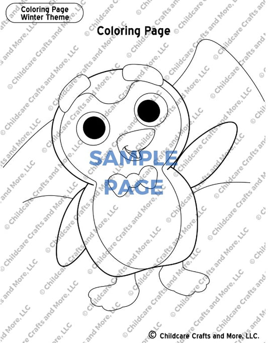 Penguin Coloring Page