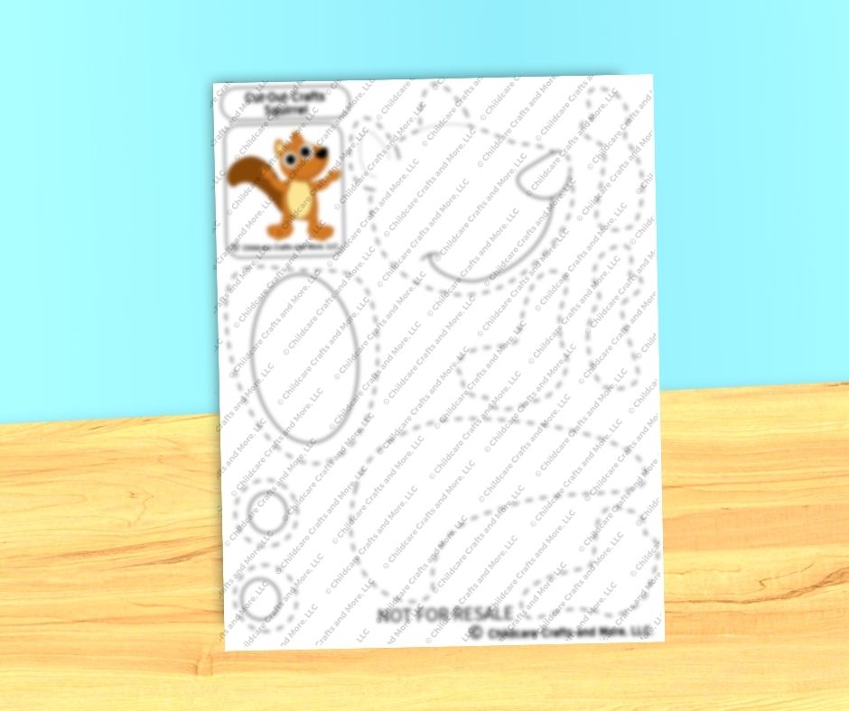 Squirrel Printable Craft