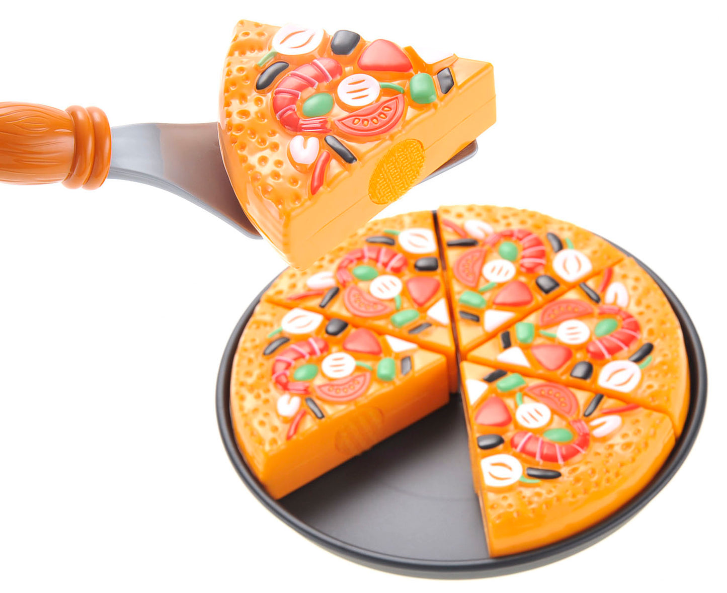 Pizza Playset with Watermelon, Icecream and Utensils