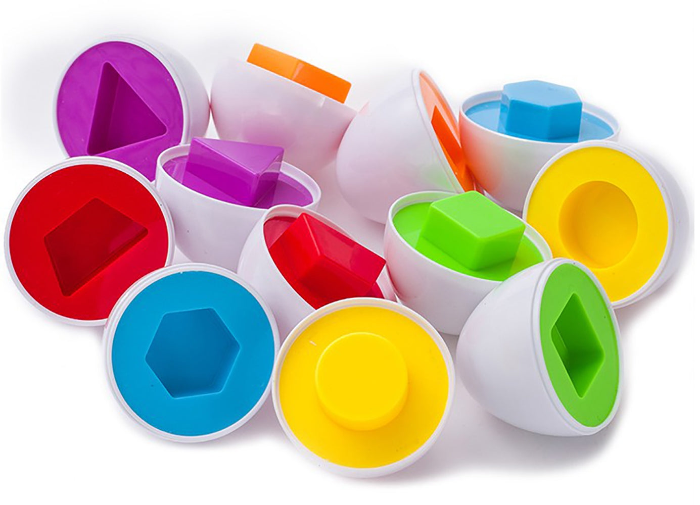 Educational Matching Shape And Color Eggs Game
