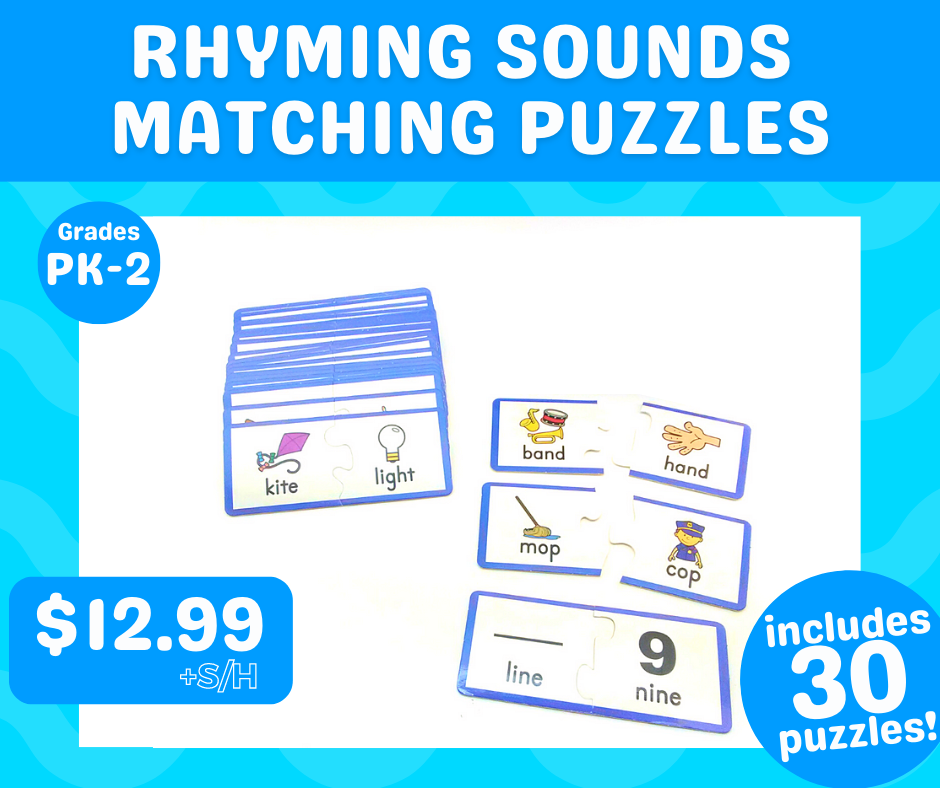 Rhyming Sounds Matching Puzzles