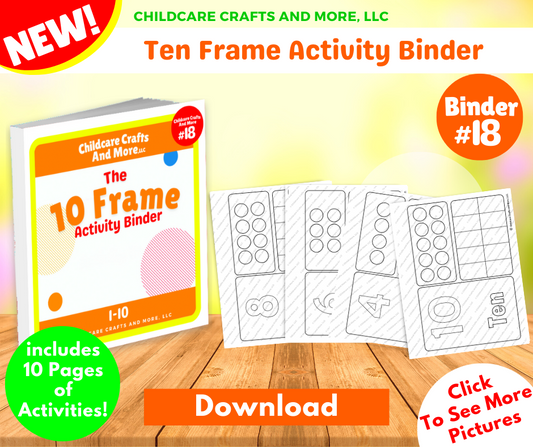 Ten Frame Activity Binder (DOWNLOAD)