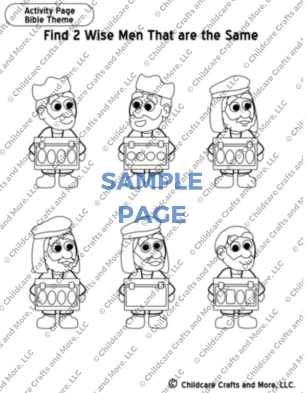 Find the 2 Wisemen that are the Same Christmas Activity Single Download